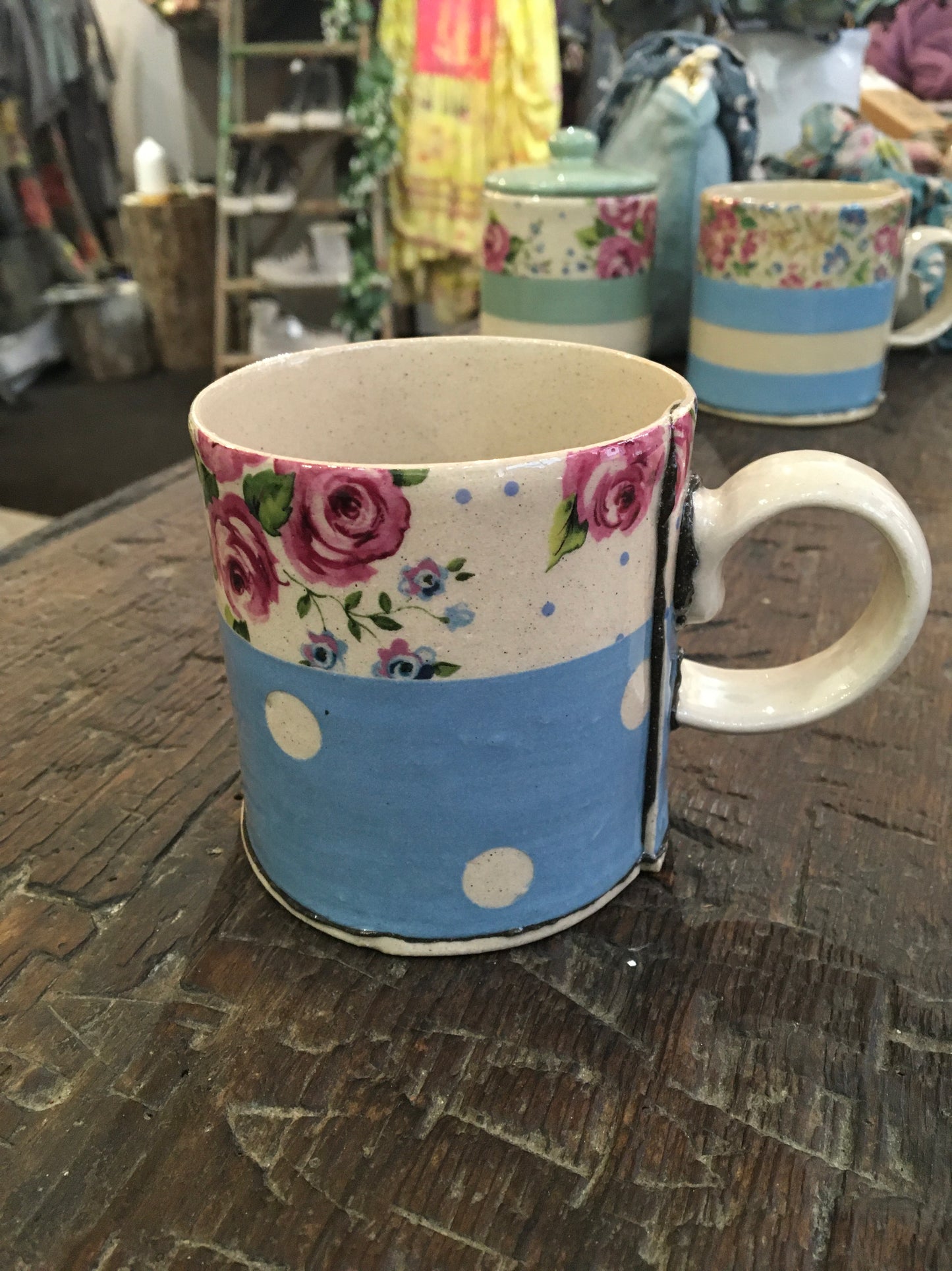 Virginia Graham Blue Spot Mug