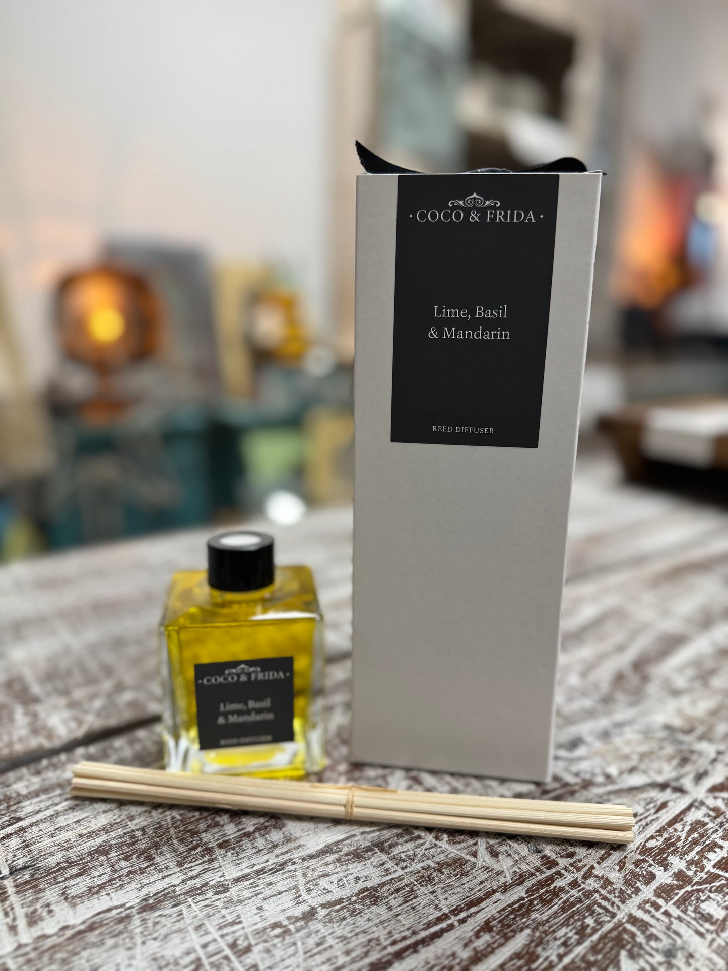 Coco & Frida Lime Basil & Mandarin 200ml Reed Diffuser Kit