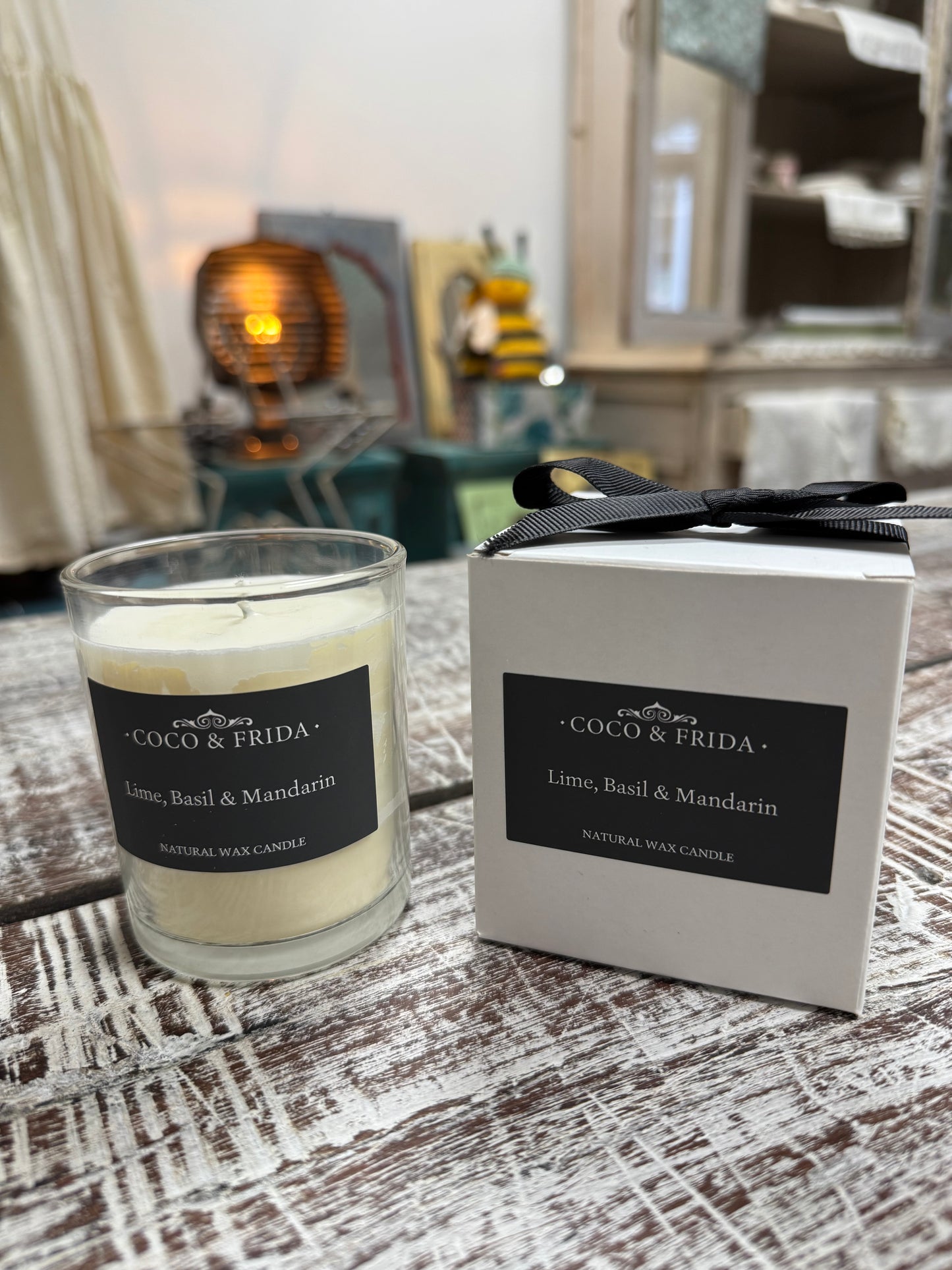 Coco & Frida Lime Basil & Mandarin 20cl Gift Box Candle
