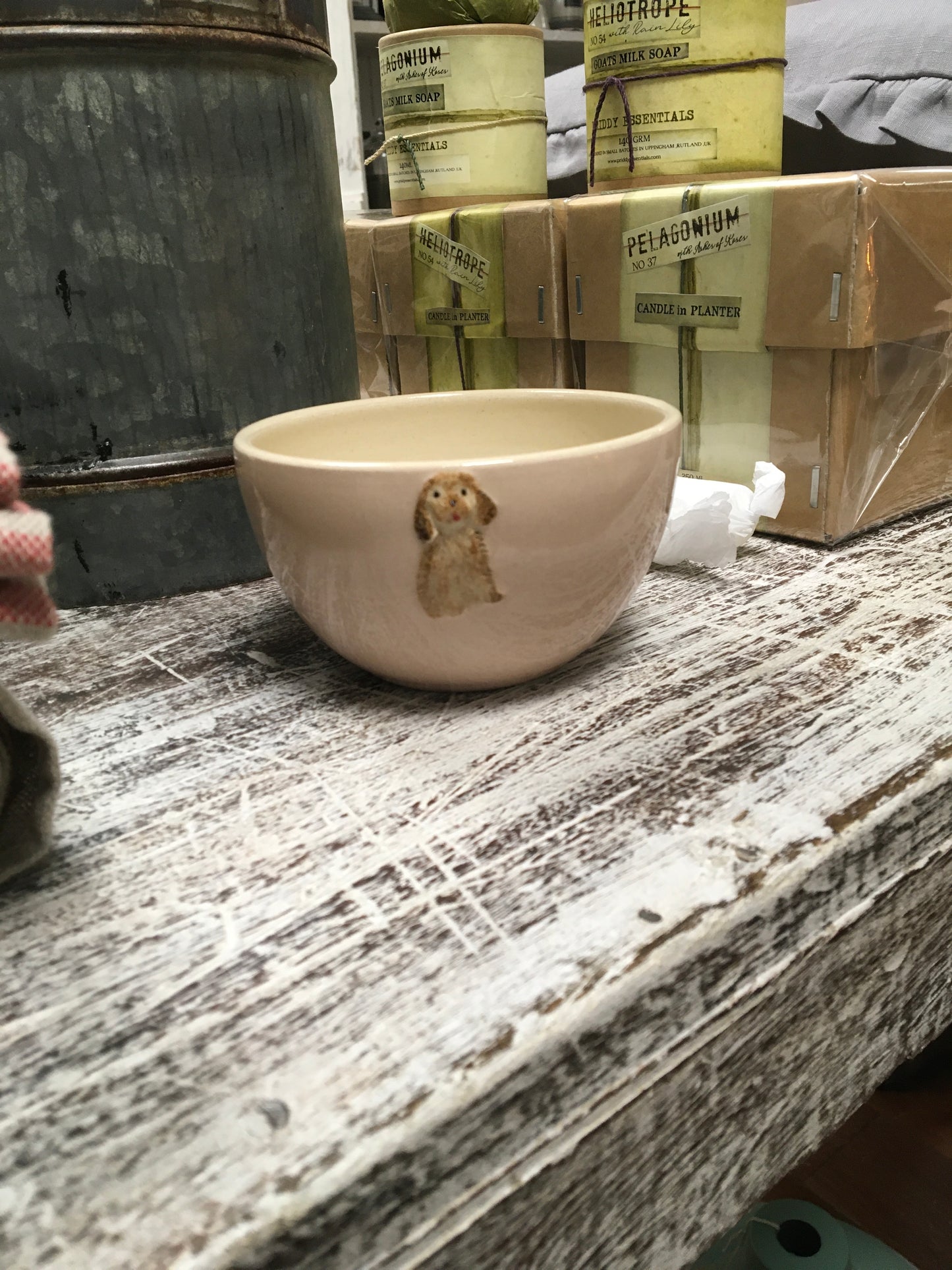 Hogben Pottery Pink Bowl - Cockapoo