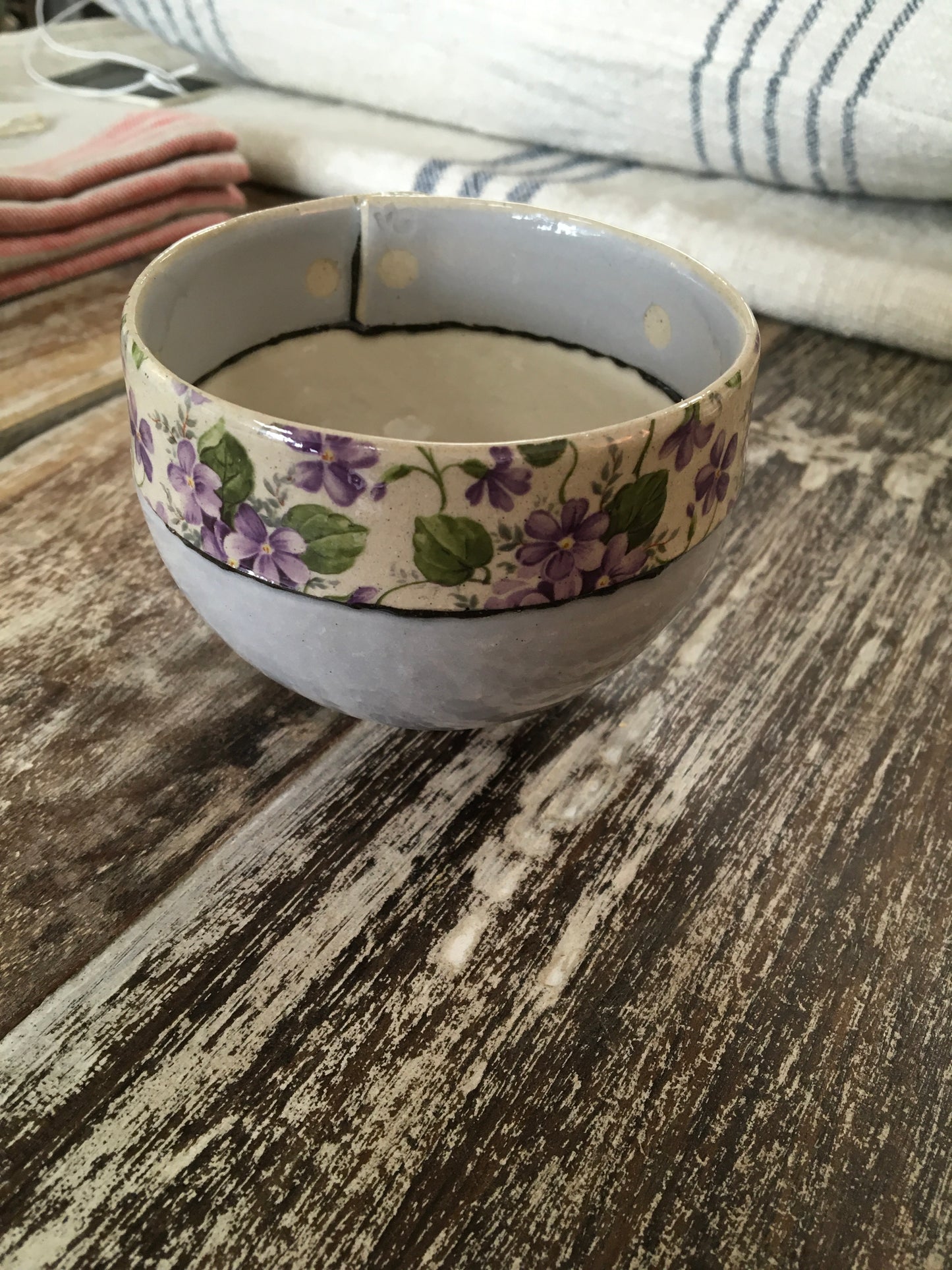 Virginia Graham Lilac Medium Bowl