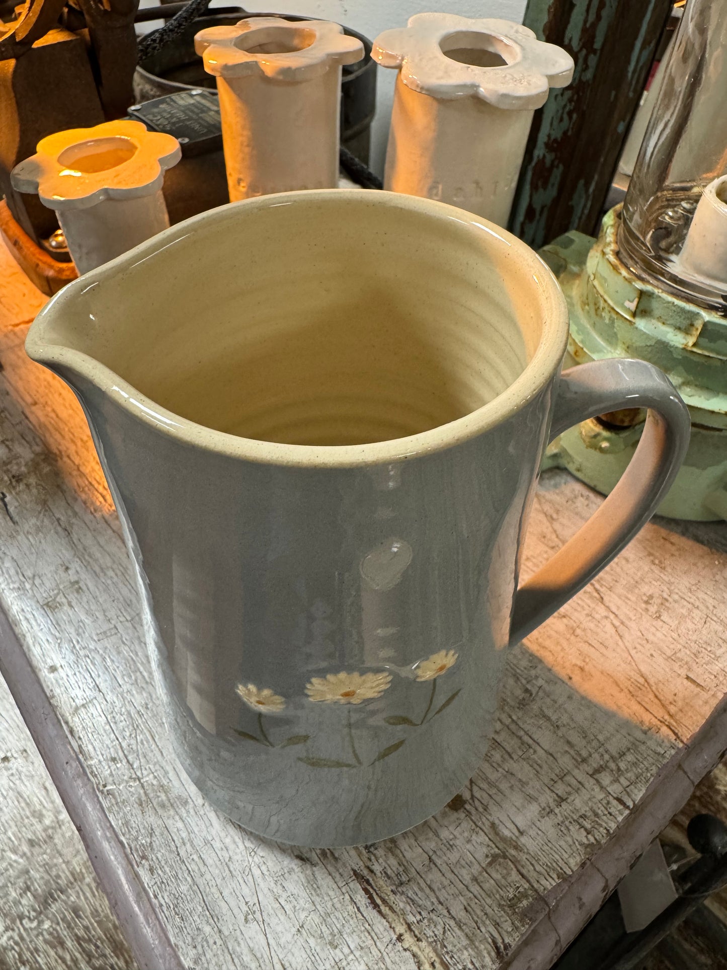 Hogben Pottery Large Jug - Daisies