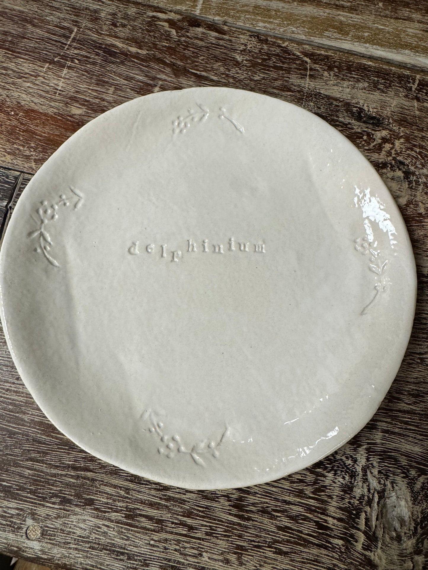 Oh.Pea Medium Plate - Delphinium