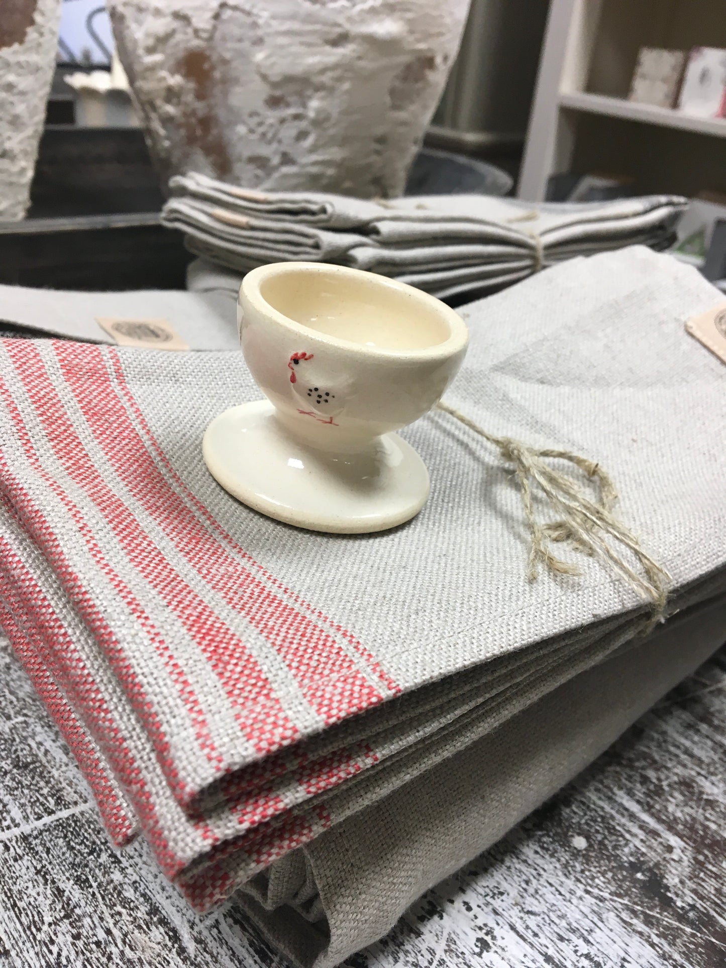 Hogben Pottery Cream Egg Cup