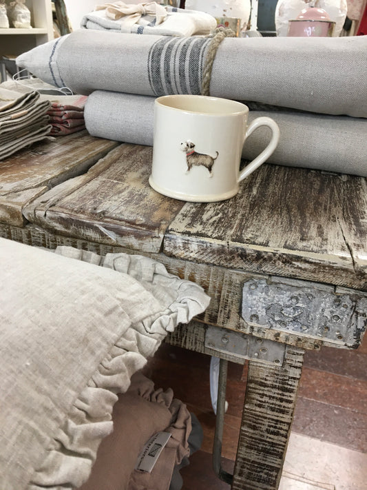 Hogben Pottery Cream Mug - Terrier
