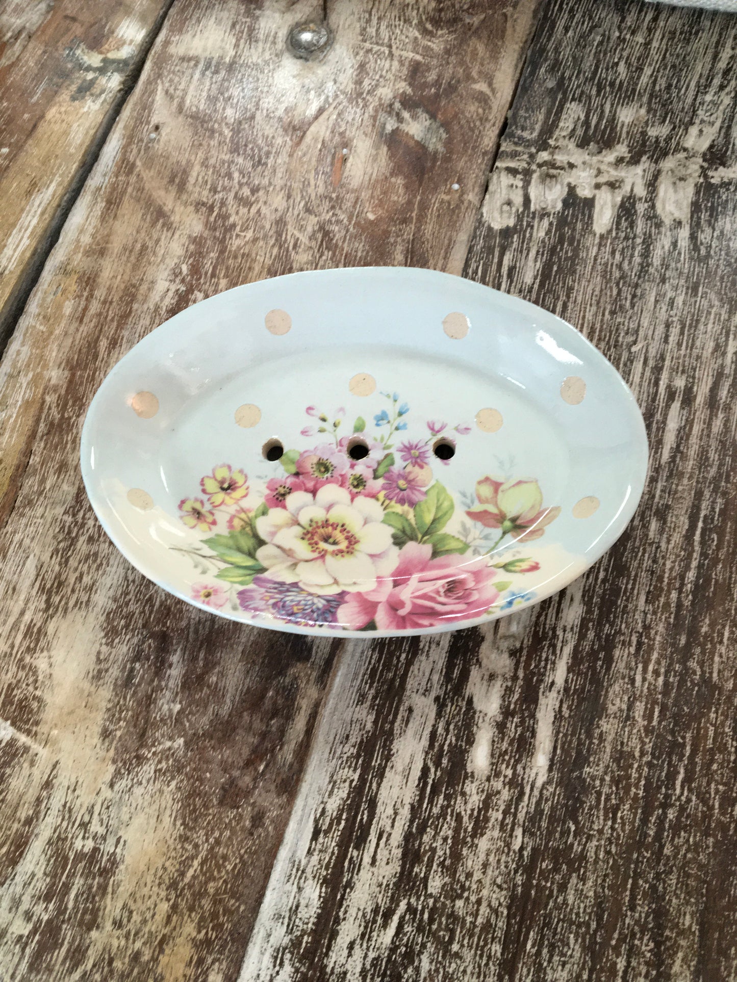Virginia Graham Pale Blue Soap Dish