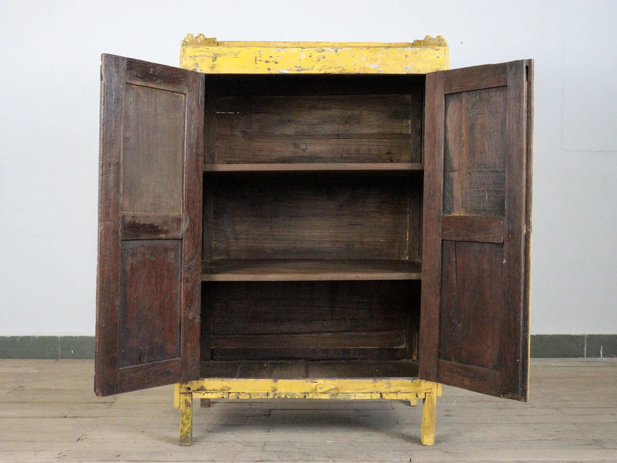 Rustic Yellow Cupboard