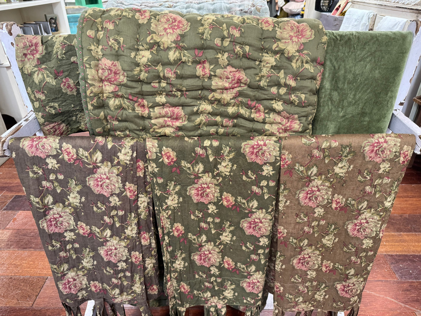 Les Ours Rideaux Mousse Fleurs Curtain