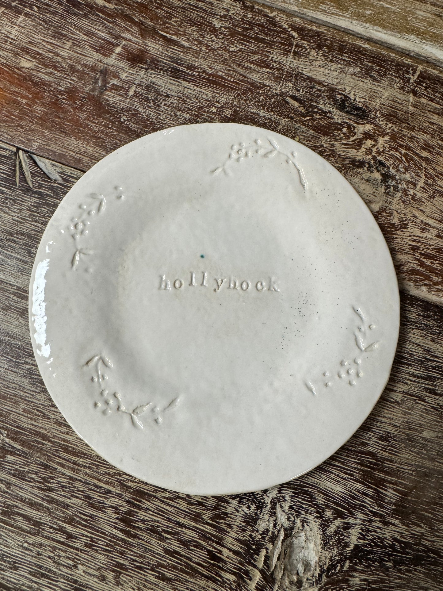 Oh.Pea Small Plate - Hollyhock