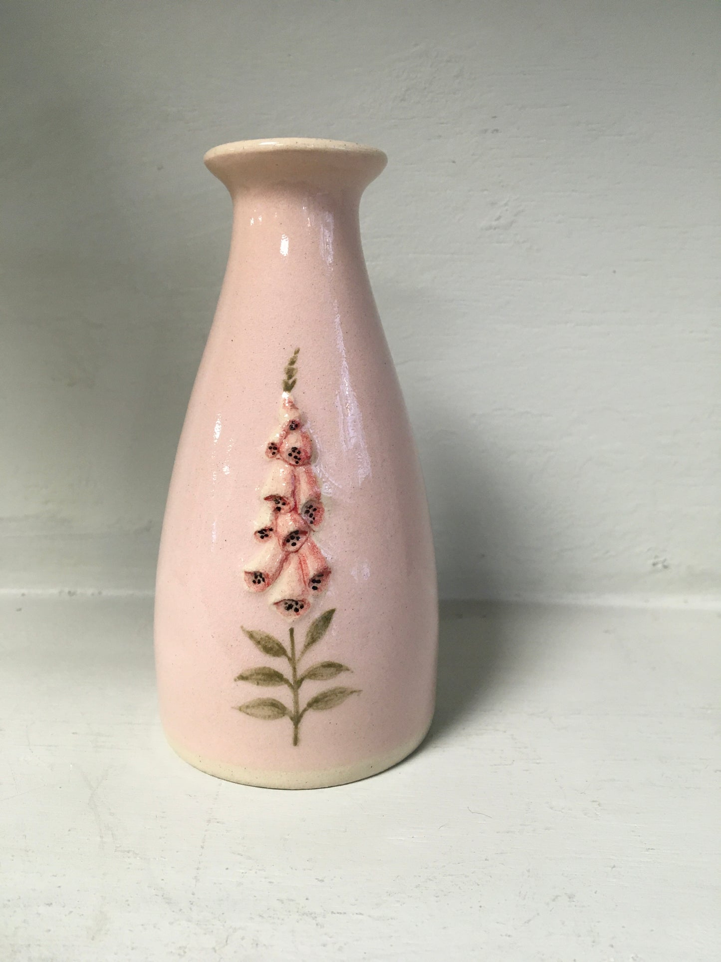 Hogben Pottery Medium Pink Bud Vase