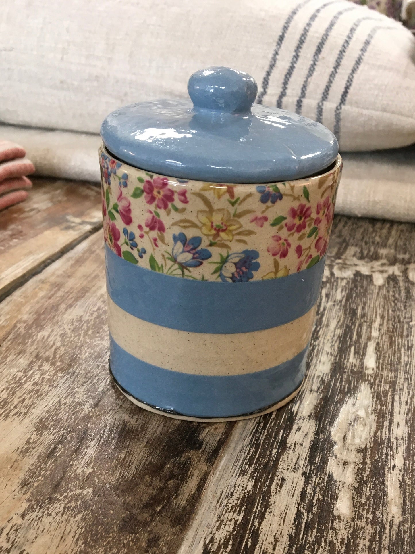 Virginia Graham Blue Small Jar