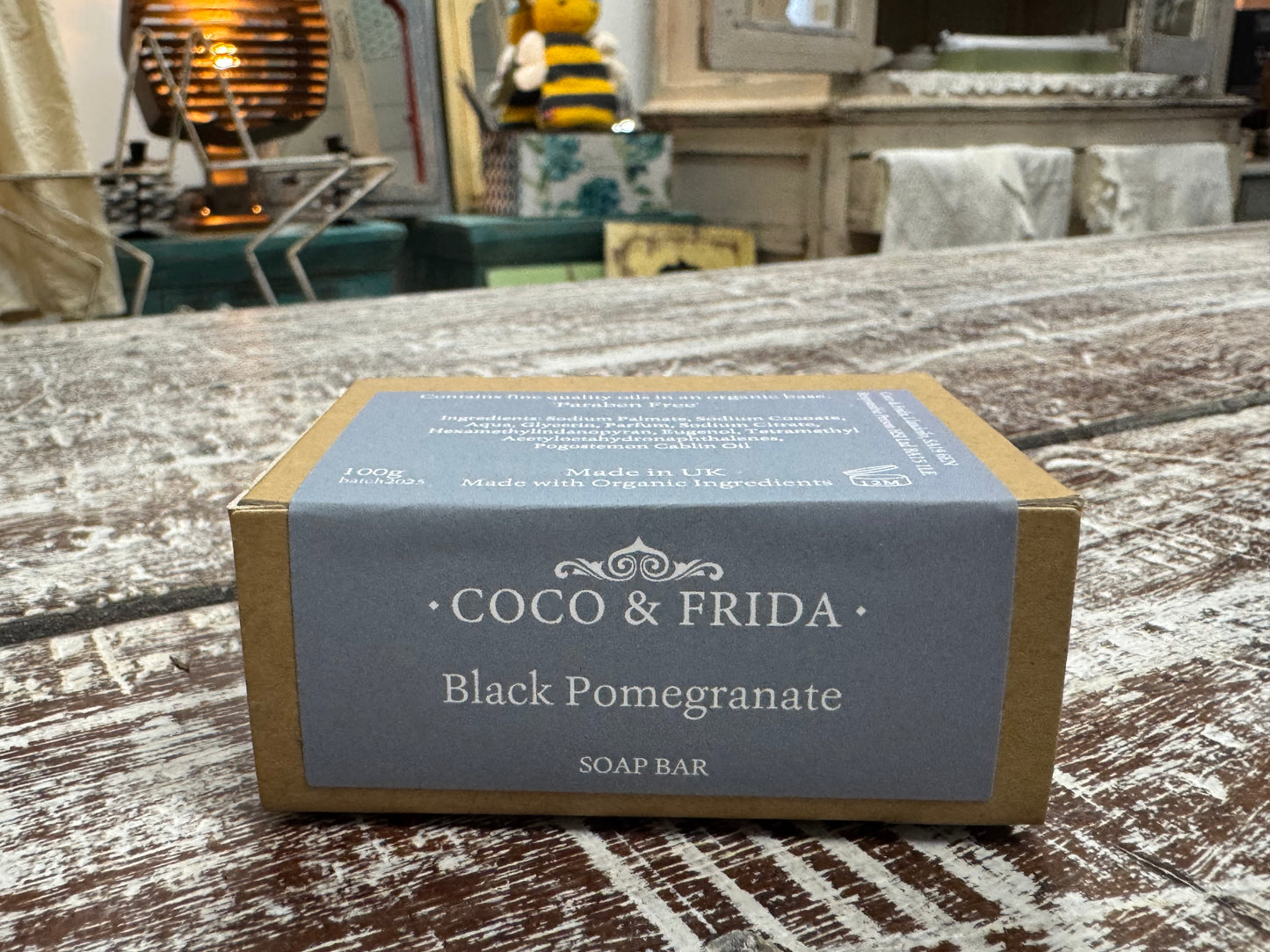 Coco & Frida Black Pomegranate 100g Organic Soap Boxed