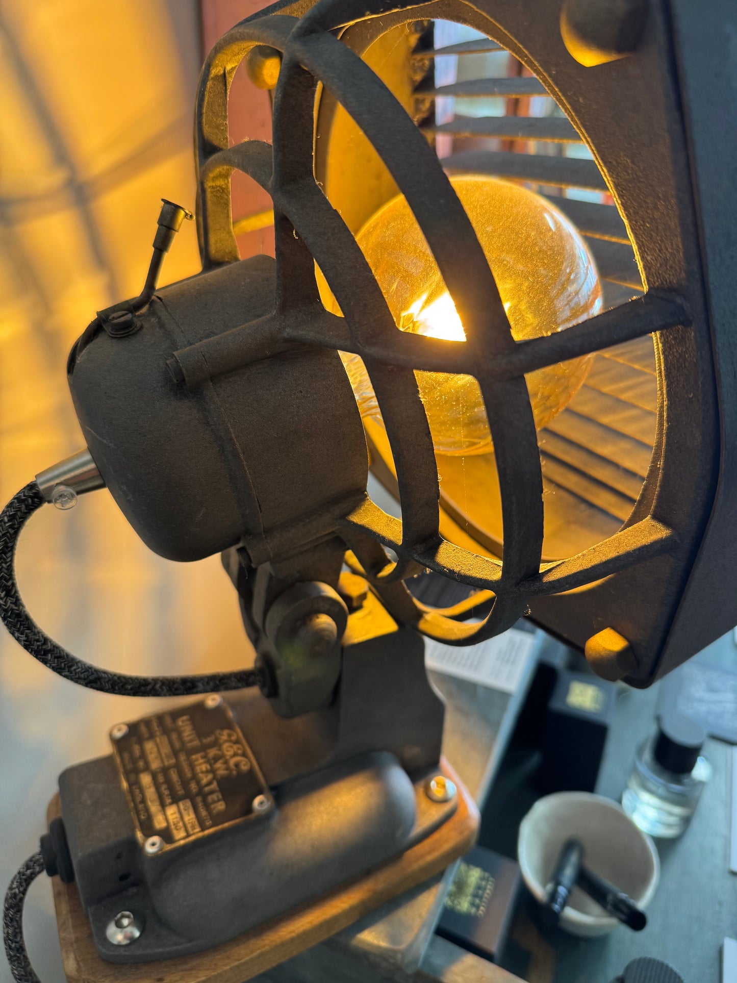 Industrial Reworked Table Lamp