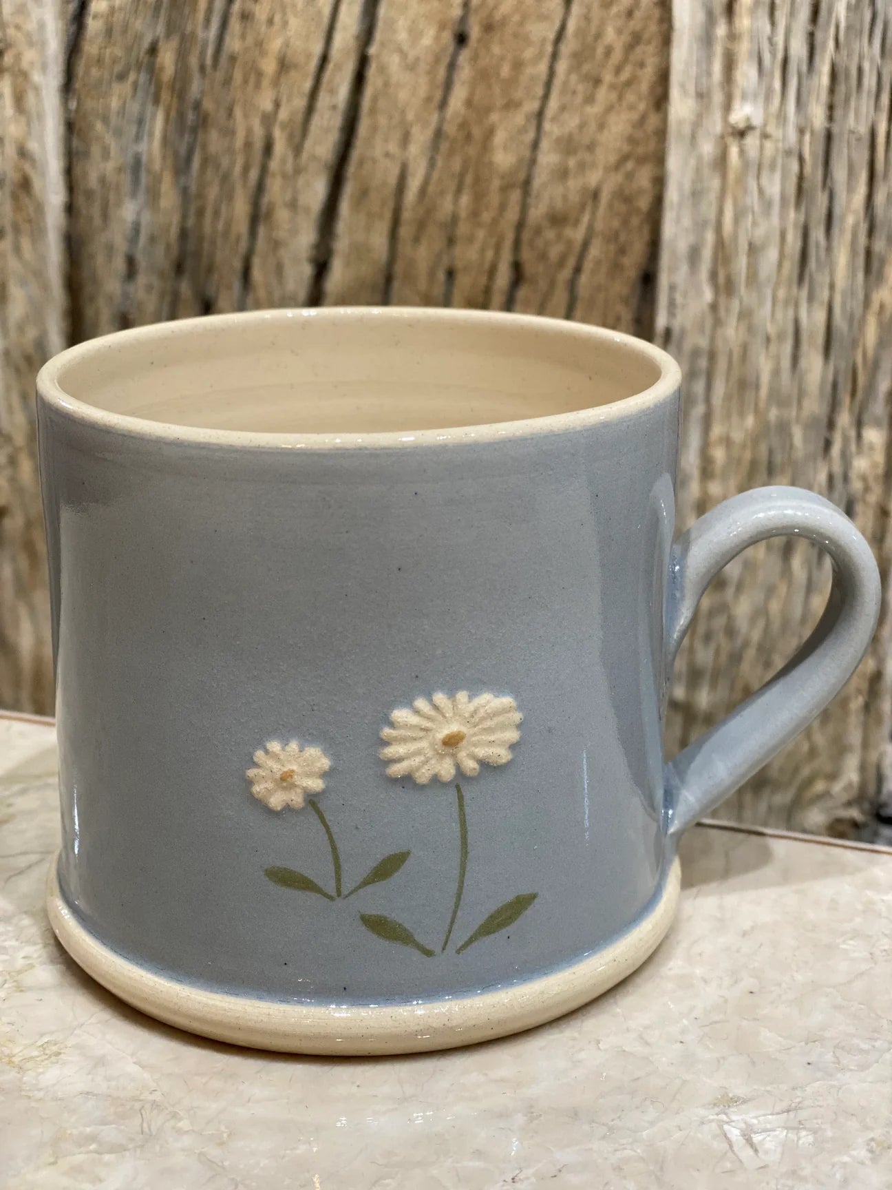 Hogben Pottery Blue Mug - Daisy