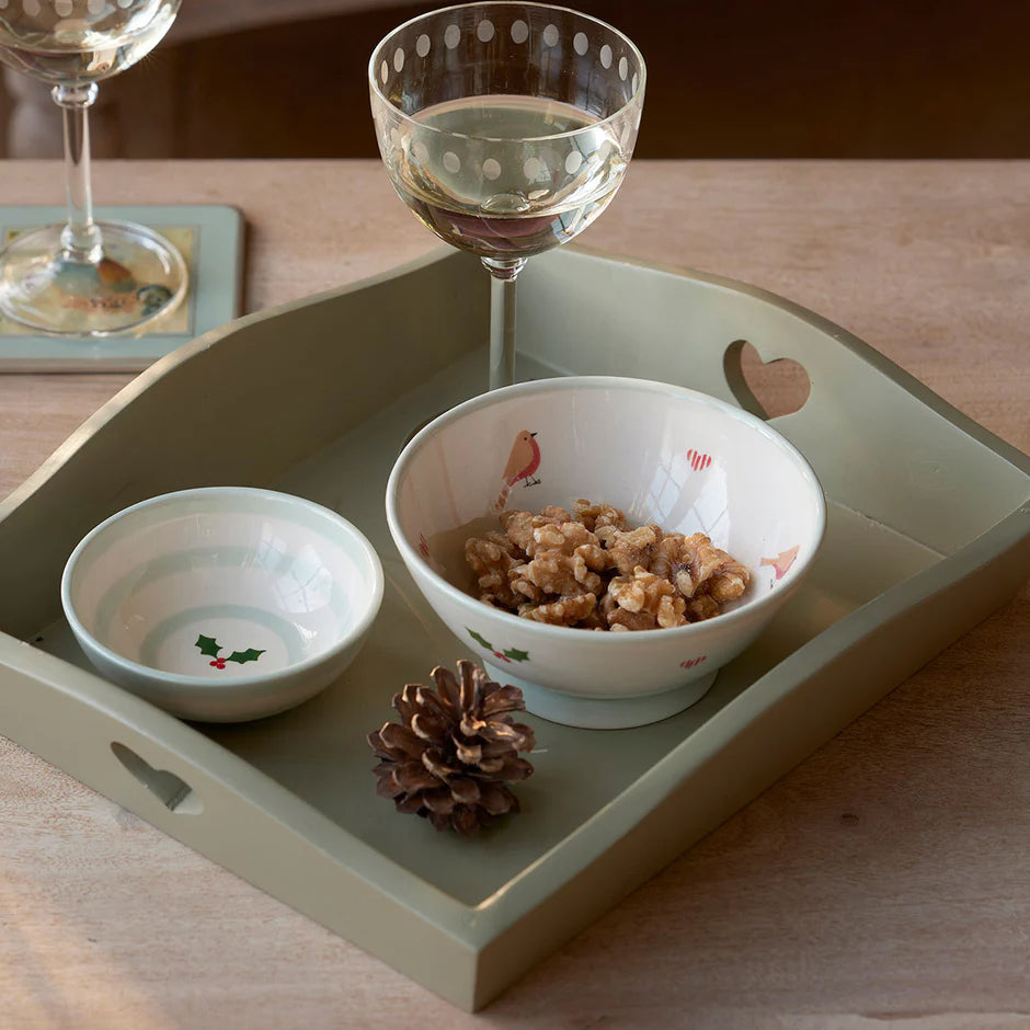 Susie Watson Designs Christmas Robin Small Bowl