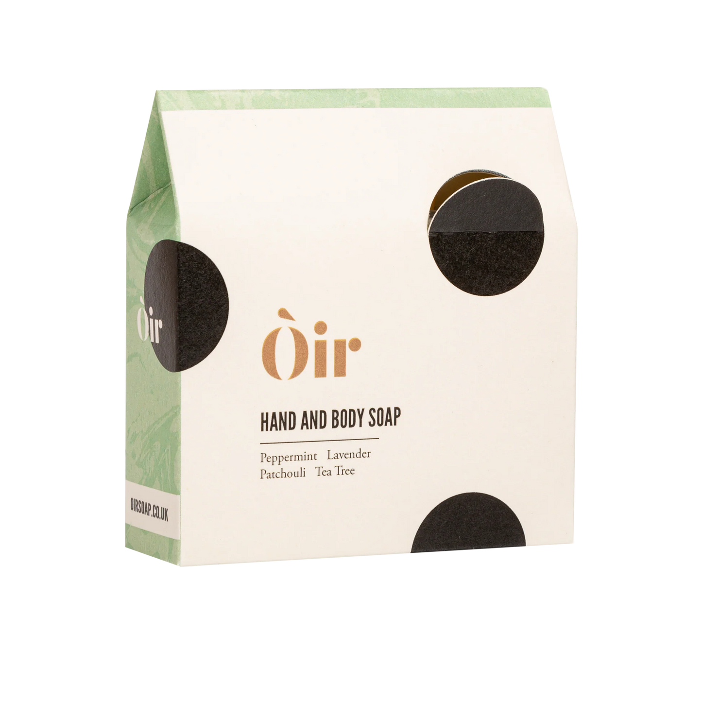 Peppermint, lavender, patchouli, tea tree hand & body soap