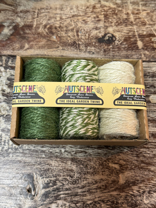 Nutscene 3 Pack Twine - Green/White