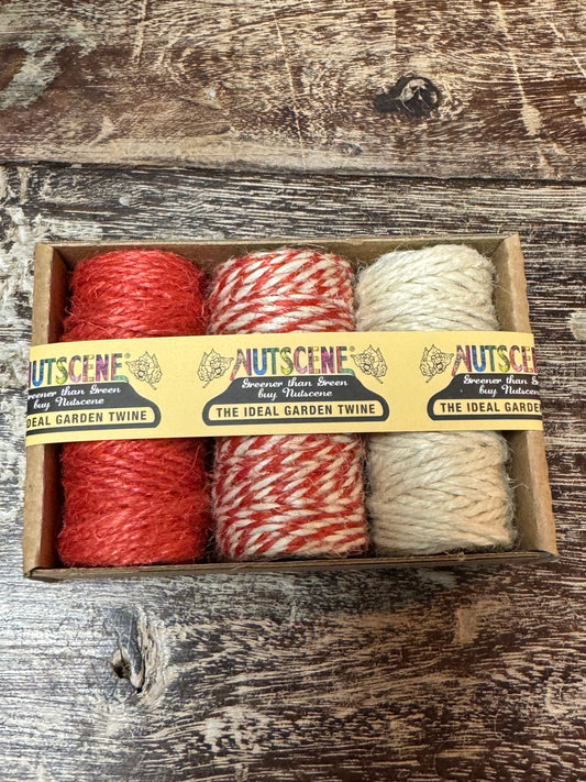 Nutscene 3 Pack Twine - Red/White