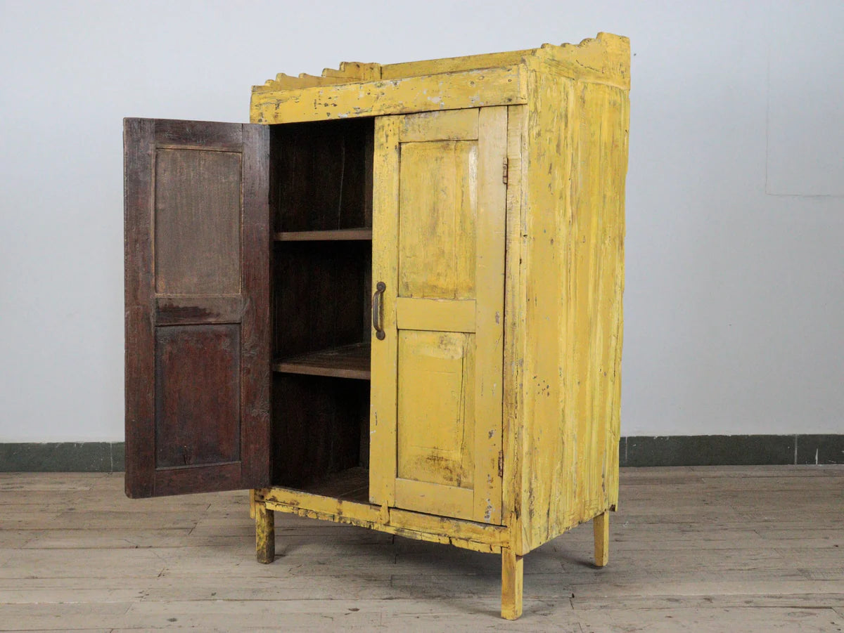 Rustic Yellow Cupboard