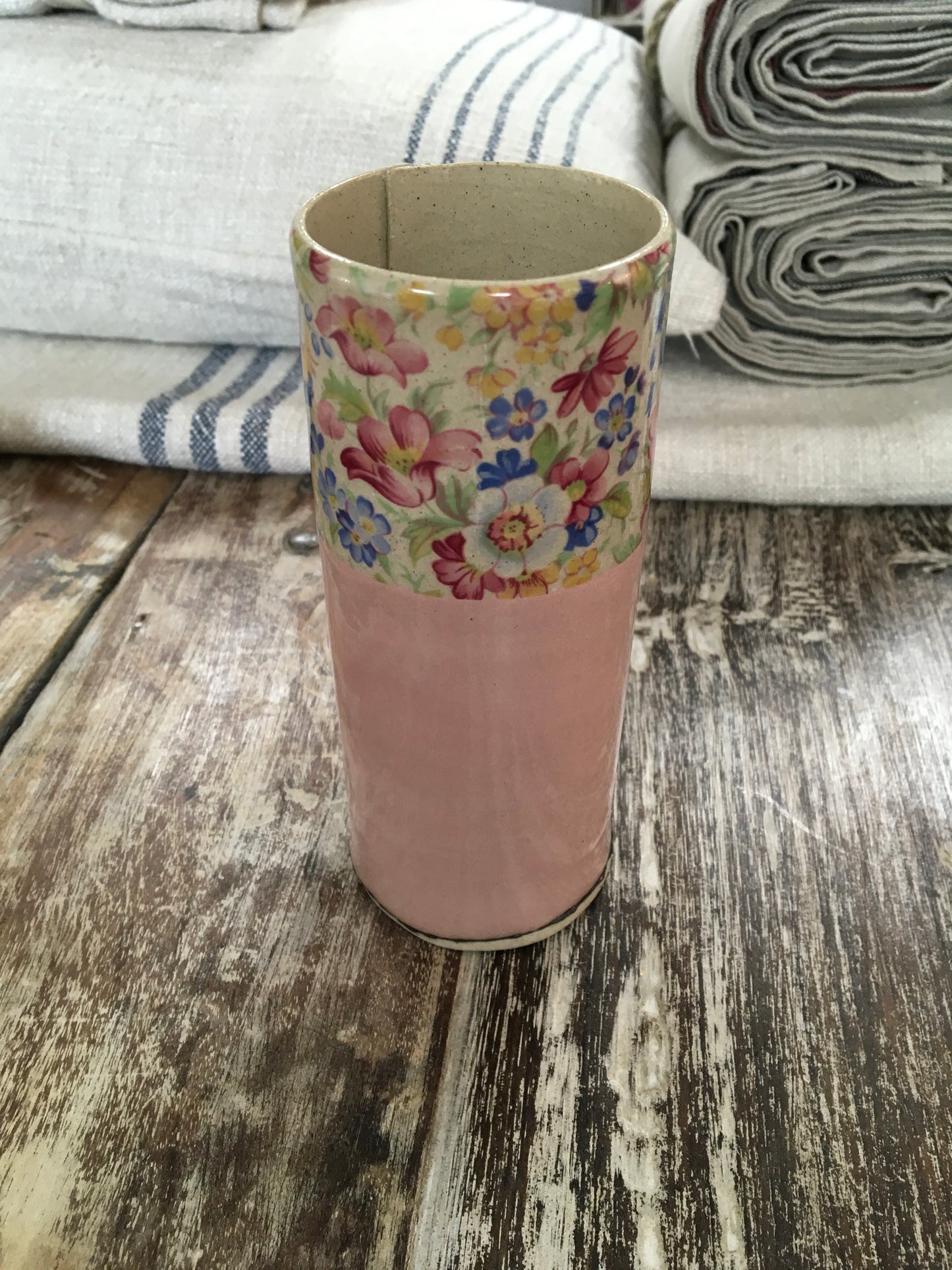 Virginia Graham Pink Medium Bud Vase