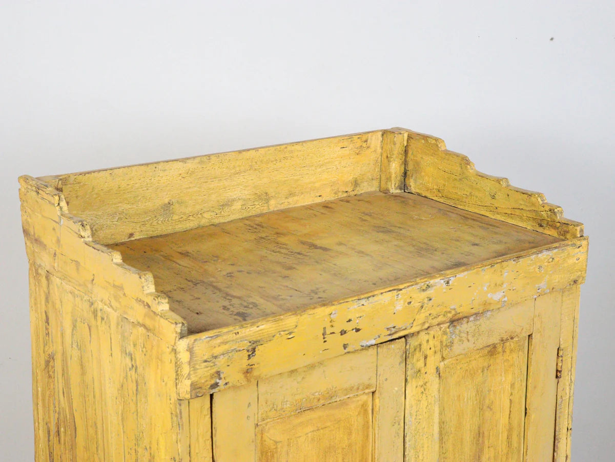 Rustic Yellow Cupboard