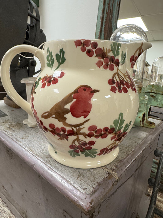 Emma Bridgewater Large Jug - Christmas Robin