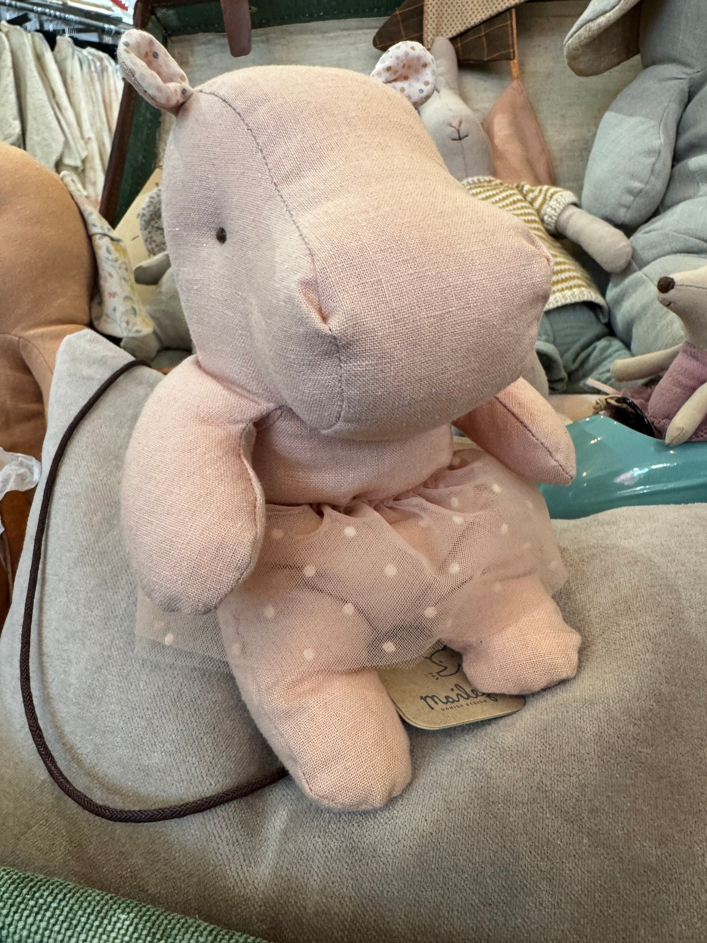 Maileg Hippo with Skirt