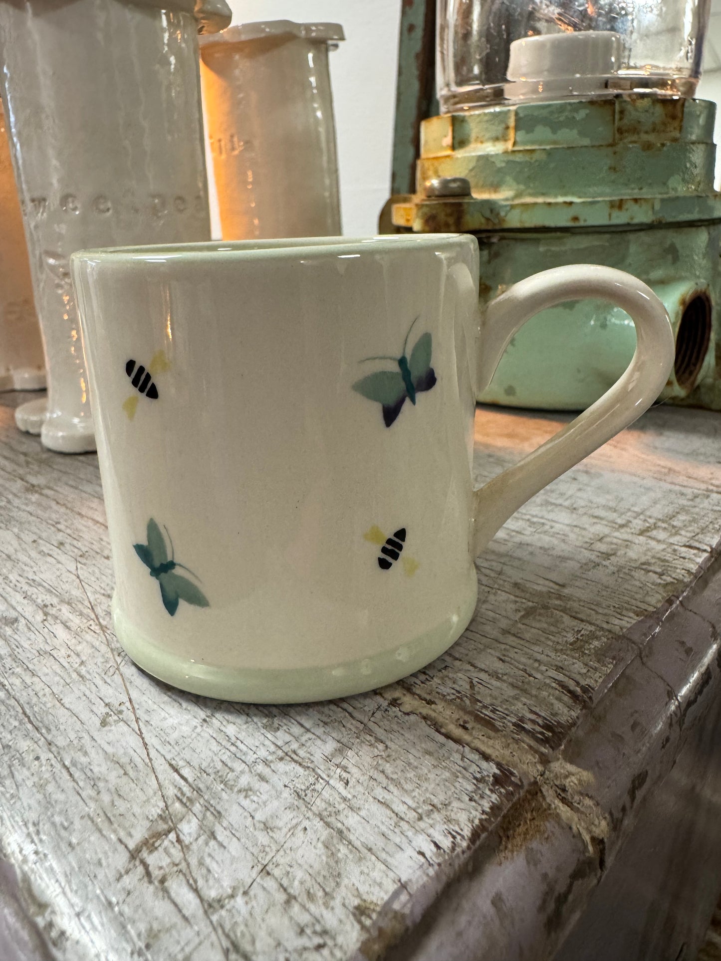 Susie Watson Designs Espresso Mug - Butterflies