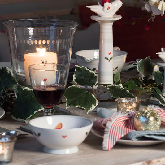 Susie Watson Designs Christmas Robin Small Bowl